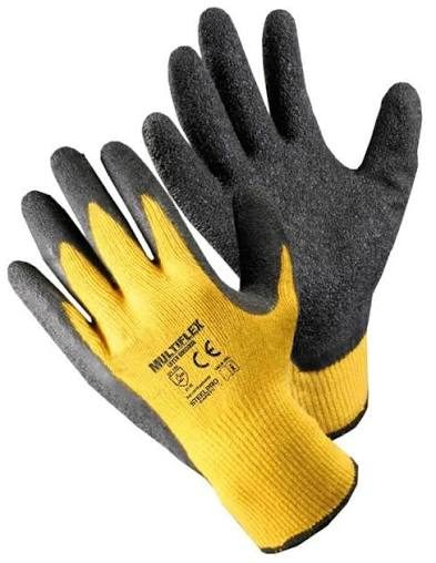 Guante palma latex amarillo T10
