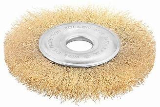 Grata plana 4,5" bronce C/tuerca