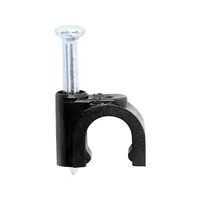 Grapa Sujetacable 8mm Negra