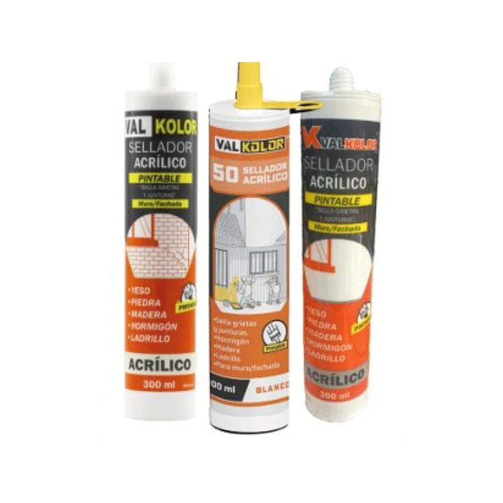 Silicona sellador acrilico pintable blanco 300ml