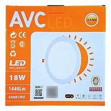 Panel Led Redondo Embutido 18W AVC