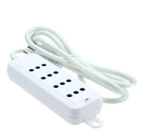 Alargador 6 tomas 3m blanco LEXO