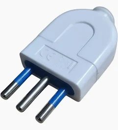 Enchufe macho volante 10A blanco
