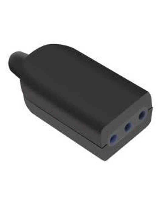 Enchufe hembra volante 10A negro
