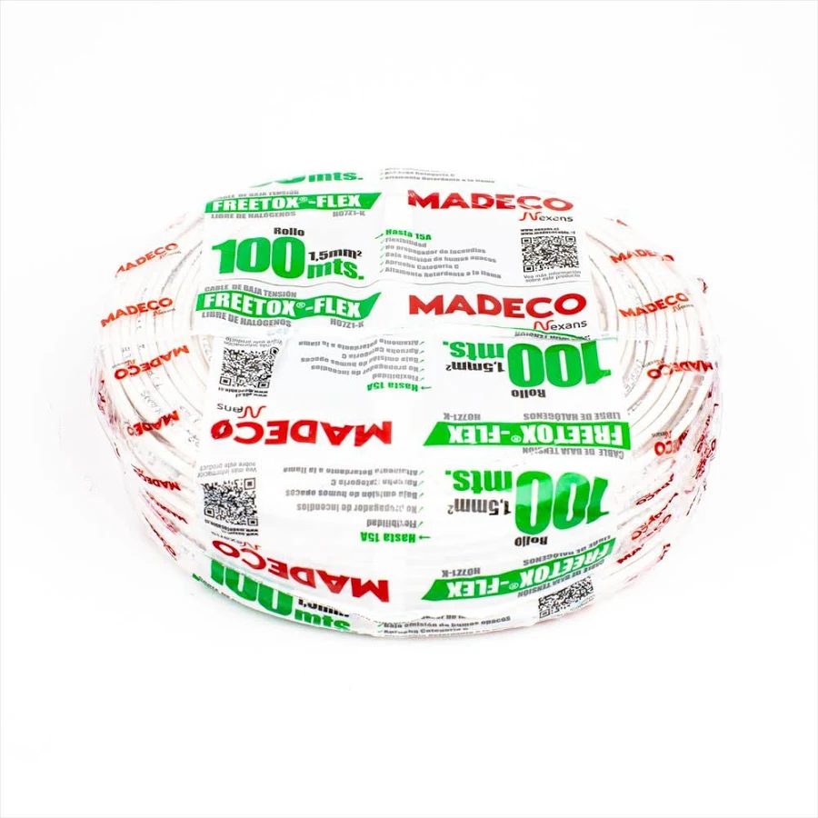 Cable 1.5 mm2 blanco(metro lineal)