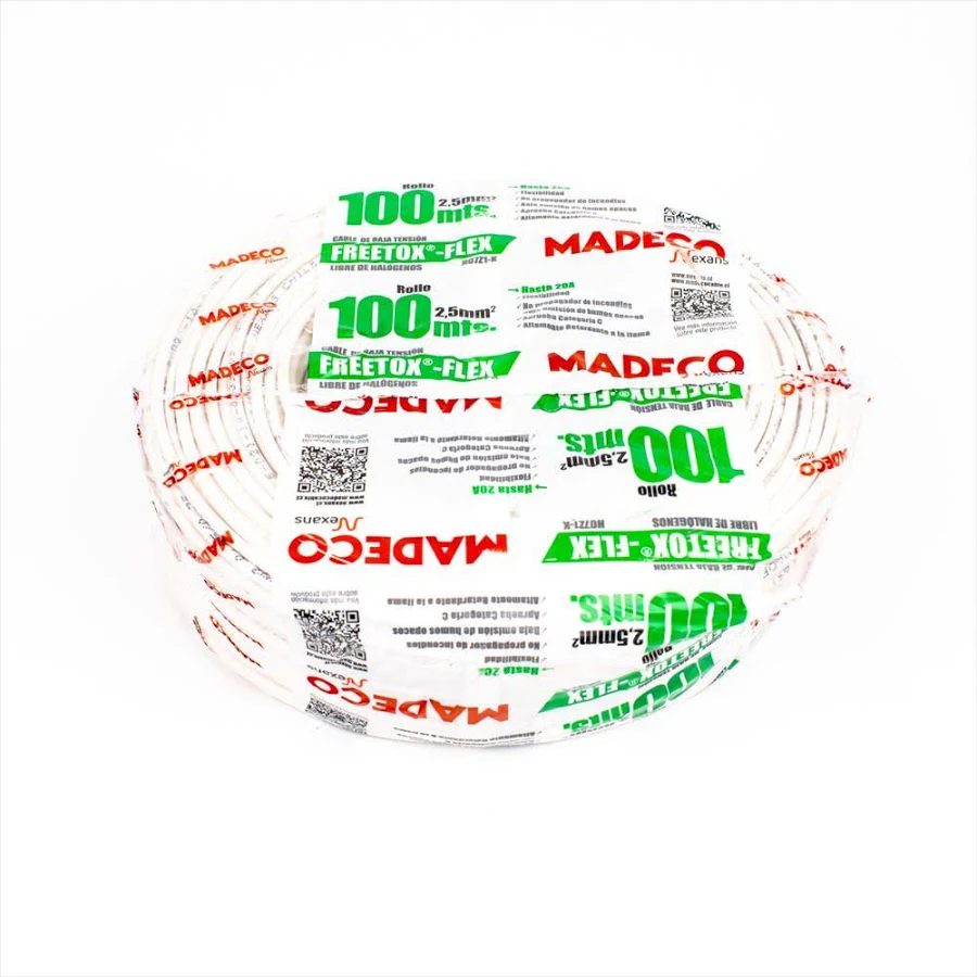 Cable 2.5mm2 blanco (metro lineal)