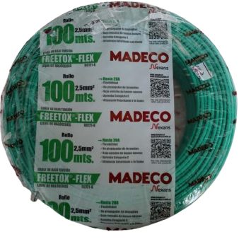 Cable 2.5mm2 verde (metro lineal)
