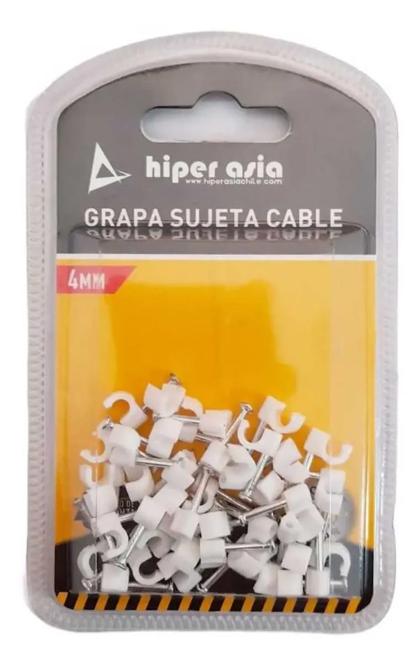 Grapa sujetacables 4mm