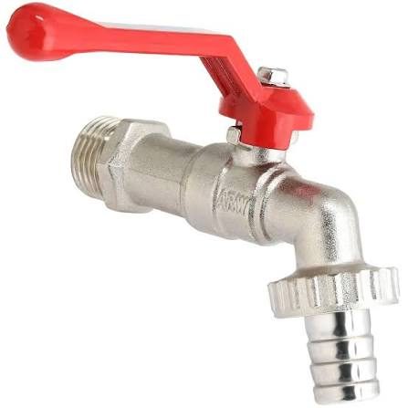 Llave jardin 1/2 x 3/4 valprik roja