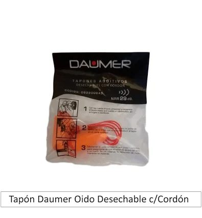 Tapón Oido Desechable C/Cordón